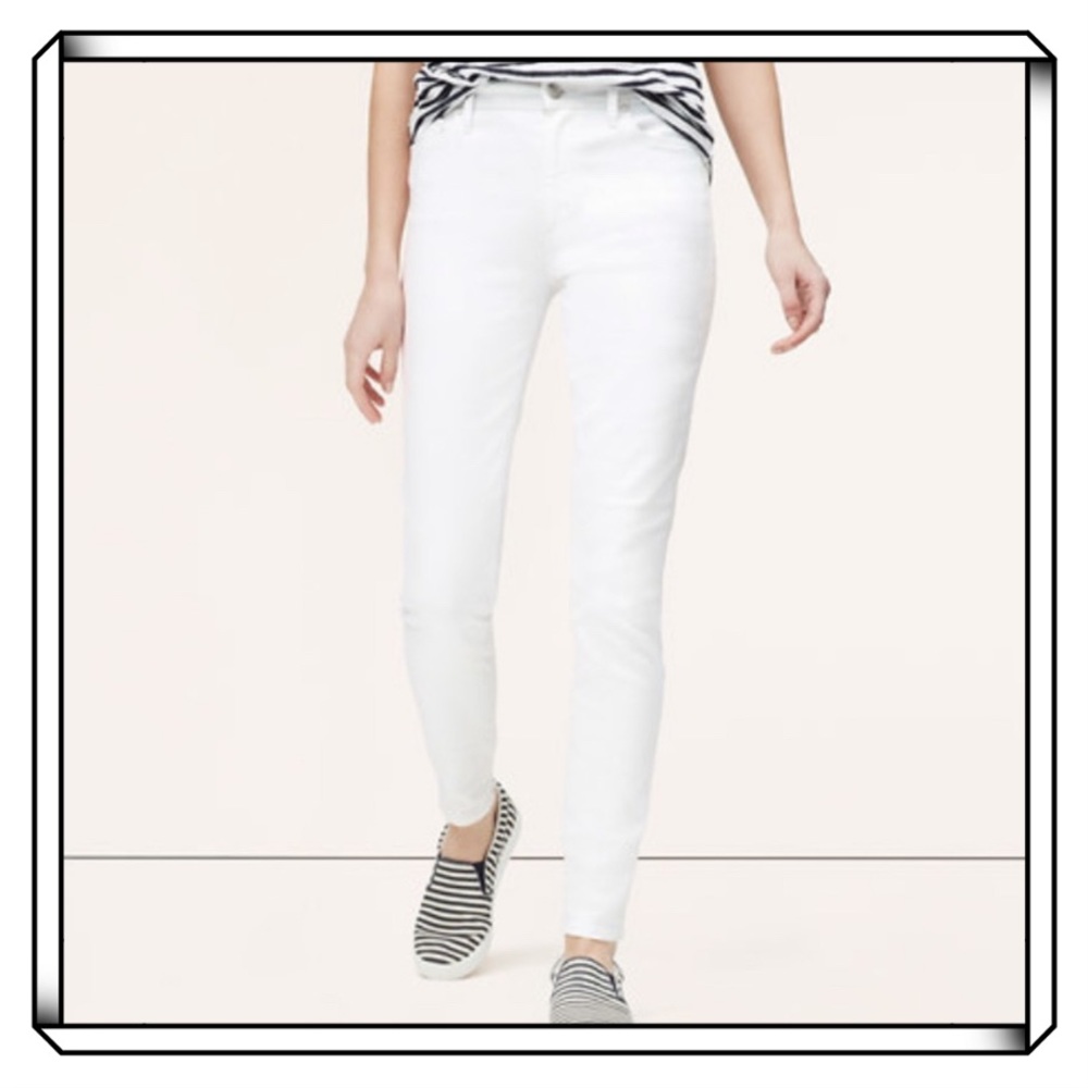 Ann Taylor LOFT Modern High Waist Skinny Ankle Jeans PETITE